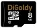 Карта памяти Digoldy microSDHC class 10 8GB + SD adapter