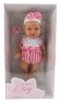 Пупс 1 TOY Baby Doll в полосатом боди, 28 см, Т14112