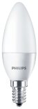 Лампа светодиодная Philips Essential LED 4000К, E14, B35, 5.5Вт