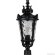 Садово-парковый светильник, круглый на столб 60W 230V E27, черный Feron PL4003 11363