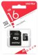 Карта памяти SmartBuy microSDHC Class 4 16GB + SD adapter