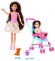 Кукла Funky Toys Мила с Вики в коляске и с собачкой, 70005