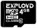 Карта памяти EXPLOYD microSDHC Class 10 4GB